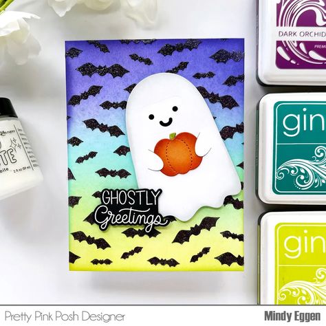 Pretty Pink Posh August 2024 Release Blog Hop Day 3 – Mindy Eggen Design Bat Stencil, Fun Backgrounds, Halloween Train, Dark Orchid, Bookmark Card, Tree Stencil, Halloween Words, Hot Foil Stamping, Pretty Pink Posh