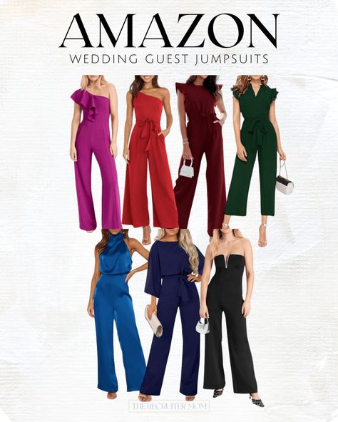 amazon amazon beauty amazon outfit, amazon style, amazon jumpsuits, red jumpsuit, green jumpsuit, style guide, formal, event, gala, Formal Event Outfits & Accessories Jumpsuit Wedding Guest, Maroon Jumpsuits, Cocktail Jumpsuit, Jumpsuit For Wedding Guest, Workwear Capsule, Jumpsuit Style, Amazon Beauty, Wedding Jumpsuit, Outfit Wedding Guest