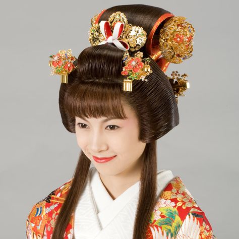 Japan, Edo Era, Fukiwa Hairstyle Traditional Asian Hairstyles, Japanese Hairstyle Traditional, Japan Hairstyle, Japanese Haircut, Japanese Hairstyles, Japanese Princess, Japanese Edo Period, Edo Era, Traditional Hairstyle