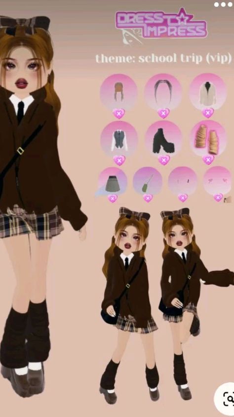 Fashion: #fashion, #style, #outfitinspiration, #beauty Dress To Impress Roblox Game Outfits Theme School Trip, School Dti Outfits No Vip, School Dress To Impress No Vip, Dress To Impress School Trip Theme, Dress To Impress School Trip, Dress To Impress Back To School, High School Dresses, Off Shoulder Jacket, Royal High Outfits Ideas Cheap