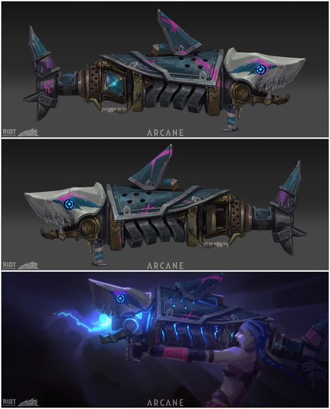 Jinx Props, Jinx Cosplay, Jinx League Of Legends, Props Art, Model Sheet, Cosplay Tutorial, Concept Art Character, Matte Painting, Lol League Of Legends