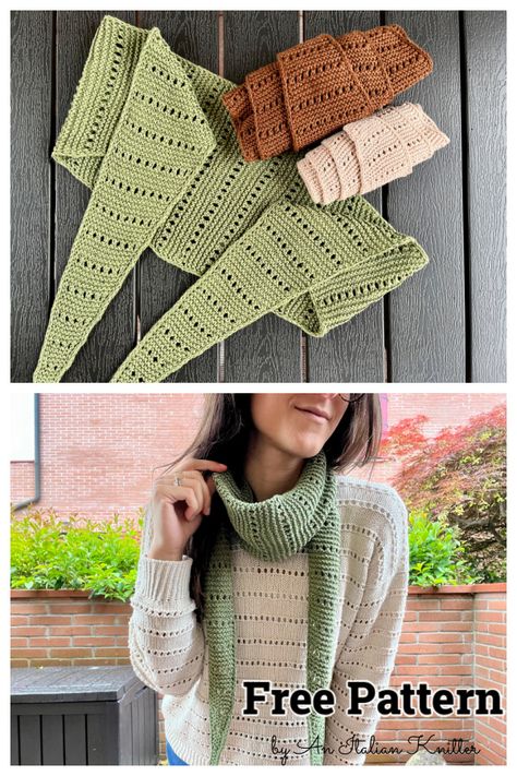 Ladies Scarf Knitting Pattern, One Skein Scarf Knitting Patterns Free, Knitted Shawlette Patterns Free, Head Scarf Knitting, Sophie Scarf Pattern Free, Easy Knitted Scarf Patterns Free, Knit Neck Scarf, Shawlette Pattern Knitting Free, Free Knitted Scarf Patterns