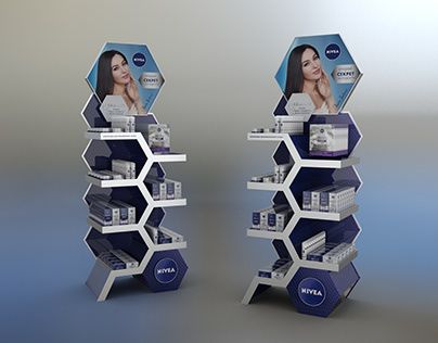 Rak Display, Cosmetics Display Stand, Event Booth Design, Architecture Industrial, Pos Design, 3d Display, Retail Design Display, Advertising Product, Pos Display