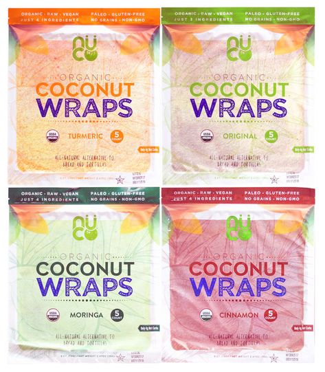 They're Paleo- and Keto-friendly, vegan, gluten-free, and available at Costco, Walmart, and online! Sticking to your diet has never been easier. Tortilla Bread, Coconut Wraps, Summer Roll, Eat Meals, Sandwich Wrap, Lunch Wraps, Bread Alternatives, Keto Breads, Organic Virgin Coconut Oil