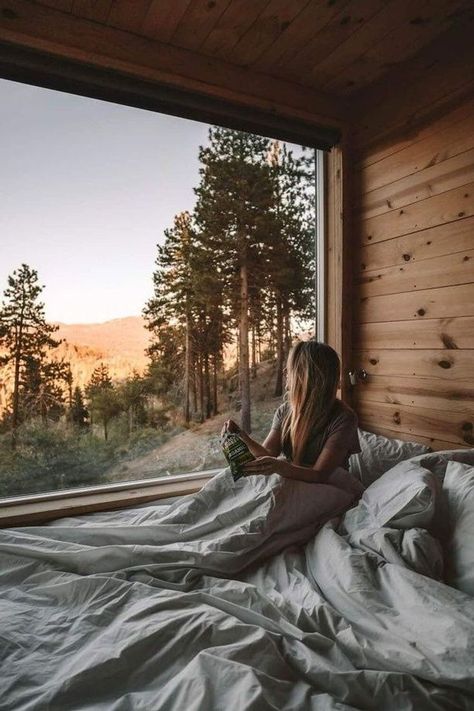 Getaway House, Cabin Trip, Cabin Aesthetic, Vans Girl, Quitting Job, Getaway Cabins, Van Living, Life Decisions, Quitting Your Job