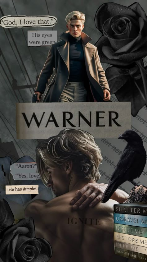 Aaron Warner Love 🖤 Aaron Warner Wallpaper, Boyfriends Fanart, Only A Monster, James Beaufort, Bookish Stuff, Fav Books, Shatter Me Series, Aaron Warner, Little Library