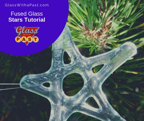 Fused Glass Ideas, Star Tutorial, Storefront Design, Fused Glass Ornaments, Glass Stars, How To Make Ribbon, Glass Ideas, Coral Reef, Glass Painting