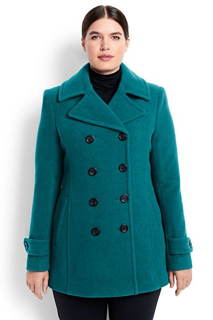 Plus Size Wool Peacoat Plus Size Peacoat, Plus Zise, Full Figure Fashion, Plus Size Winter, Winter Outerwear, Plus Size Coats, Love Now, Wool Peacoat, Now Is The Time