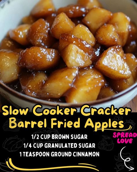 Slow Cooker Cracker Barrel Fried Apples Slow Cooker Cracker Barrel Fried Apples, Apple Side Dish Recipes, Fried Apples Recipe Easy, Apple Crockpot Recipes, Granny Smith Apples Recipes, Cracker Barrel Fried Apples, Tasteful Recipes, Slow Cooker Apple Butter, Apple Recipes Easy