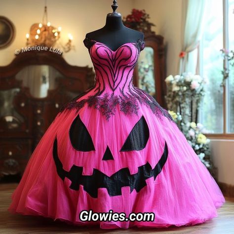 Monique Lula, Halloween Ball, Pumpkin Dress, Amazing Dresses, Black Jack, Pink Halloween, Jack Black, Ball Dresses, Jack O Lantern