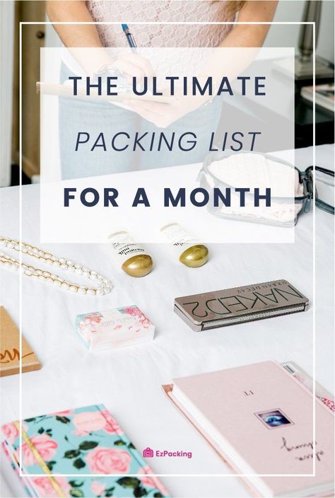 | The Ultimate One Month Packing List |  Going on a long trip with the fam bam? Whether it's a month long trip to Europe or Asia, we've got you covered. Click here for our ultimate packing checklist for one month. Plus, learn more about our fave product for organizing your 1 month vacation essentials! #onemonthtrip #onemonthpackinglist #packingguide #packingchecklist #familypackinglist One Month Packing List, Packing List For A Month, Month Packing List, Family Packing List, Summer Vacation Packing, Holiday Packing Lists, Summer Packing Lists, Beach Vacation Packing List, Europe Packing List