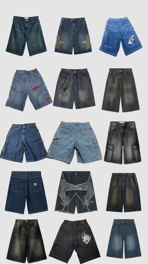 #jortsinspo #jortsoutfitinspo #short #y2k #overzise Baggy Shorts Outfit Street Styles, Baggy Shorts Outfit, Y2k Street Style, Baggy Outfit Ideas, Street Style Outfits Casual, Outfits Y2k, Street Fashion Men Streetwear, Outfit Inspo Casual, Guys Clothing Styles