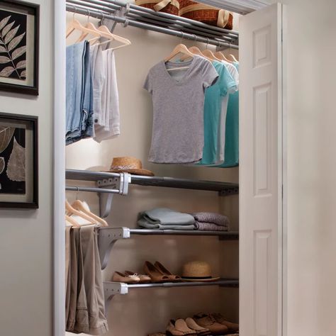 75 Reach-In Closet Ideas You'll Love - May, 2023 | Houzz Small Reach In Closet Ideas, Reach In Closet Makeover, Reach In Closet Organization, Reach In Closet Ideas, Closet Dimensions, Closet Factory, Creative Closets, Recessed Panel Cabinets, Closet Built Ins