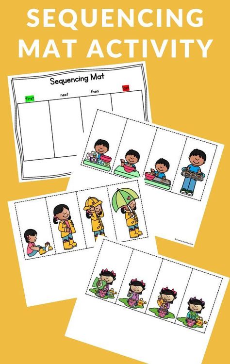 This printable sequencing mat with picture cards is perfect for preschoolers, pre-k children, and kindergarteners to work on sequencing. Story Sequence Pictures Free Printable, Sequencing Cards Preschool, Sequencing Activities Preschool, Story Sequencing Pictures, Preschool Bible Activities, Sequencing Activities Kindergarten, Free Printable Calendar Templates, Sequencing Pictures, Sequencing Cards