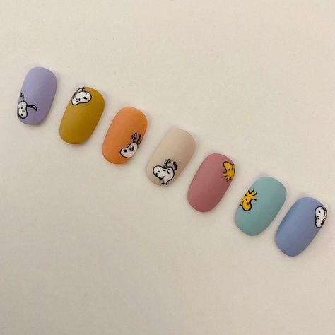 Snoopy Nails, Fancy Nails Designs, Bullet Journal Diy, Soft Nails, Nail Art Brushes, Funky Nails, Fancy Nails, Chic Nails, Purple Nails