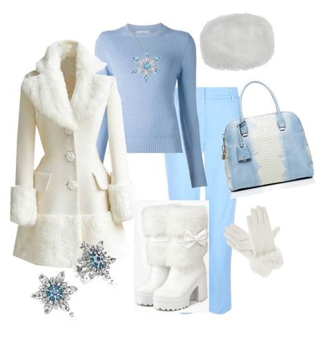 "Winter wonderland" by stephaniecrooks on Polyvore featuring Jaeger, Barrie, Isotoner, Kate Spade and Pandora Winter Wonderland Clothes, Winter Wonderland Outfit Party, Snow Themed Party Outfit, Ice Inspired Outfit, Winter Wonderland Party Outfit Ideas, Winter Wonderland Theme Outfit, Winter Wonderland Costume Ideas, Winter Themed Outfits, Winter Wonderland Outfit Ideas