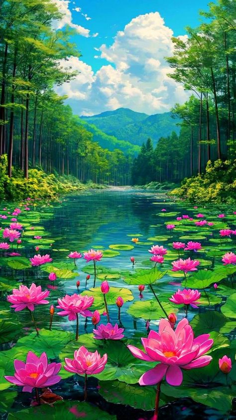 Lotus Flower Pictures, Beautiful Landscape Photography, Beautiful Scenery Pictures, Scenery Pictures, Beautiful Art Pictures, Landscape Photography Nature, Lotus Flowers, Beautiful Images Nature, Beautiful Flowers Wallpapers