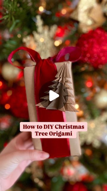 Maïlys | Home Decor | Affordable | Amazon on Instagram: "🎄Looking for a festive DIY that doubles as decor? Let’s make adorable Christmas tree origami! 🎄 Perfect as standalone decorations, unique gift wrap accents, or even as ornaments on your tree. 🌟 This cute and easy craft is a holiday hit – a fun activity for all ages to enjoy! 🎅✨

Let me know if you try it, and tag me in your creations! 🎁 Happy folding!

#ChristmasCraft #HolidayDIY #OrigamiTree #GiftWrapIdeas #FestiveDecor #HolidayDecor #DIYChristmas #CraftyChristmas #BudgetDecor #HandmadeHoliday #HomeDecorDIY #EasyCrafts #AmazonFinds #AffordableDecor #ChristmasInspo #CraftingCommunity #HolidayMagic #ChristmasOrnaments #PaperCrafts #DecorHacks #ViralDIY #MakeItYourself #InstaCrafts #DecorInspo #HomeDecorIdeas #DIYDecorations #Home Christmas Tree Origami, Origami Tree, Unique Gift Wrapping, Festival Diy, Christmas Inspo, Affordable Decor, Easy Craft, Handmade Holiday, Diy Christmas Tree