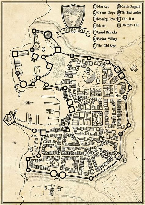 Fantasy Map Drawing Towns, House Mallister, Fantasy City Map, Fantasy Map Making, Village Map, Dnd World Map, Building Map, Map Making, Fantasy World Map