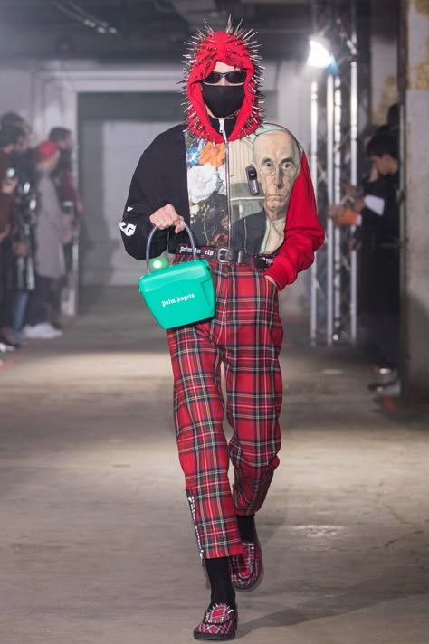 Outfits Runway, Vaporwave Fashion, Glam Punk, Mens Fashion 2018, Tartan Fashion, Menswear Runway, Mens Fashion Photography, Menswear Fashion Show, Mens Fashion Fall