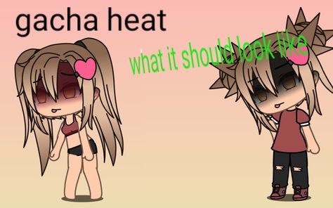 Gacha Heat Ahh~ Fanart, Gacha Heat +13, Gacha Life, Heat, Collage, Pins, Quick Saves