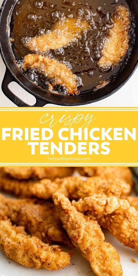 Double Fried Chicken Tenders, Fried Chicken Tenderloins Recipes, Deep Fried Chicken Tenders Easy, Restaurant Chicken Tenders, Batter For Fried Chicken Tenders, Fries Chicken Tenders, Stovetop Chicken Tenders, At Home Chicken Tenders, Southern Chicken Tenders