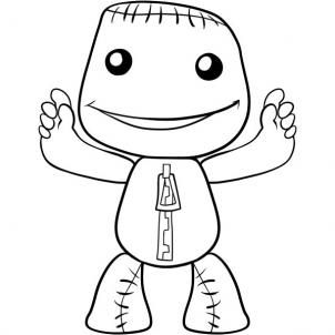 ha Sackboy Drawing, Sackboy Tattoo, My Little Big Planet, Big Coloring Pages, Little Big Planet Sackboy, Sackboy A Big Adventure, Sack Boy, Peacock Coloring Pages, Planet Coloring Pages