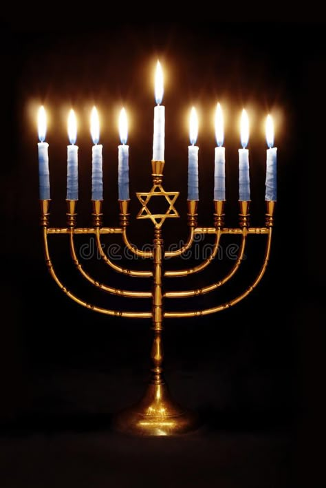 Hanukkah Menorah. Star of David Hanukkah menorah on black background , #affiliate, #Star, #Menorah, #Hanukkah, #David, #background #ad Hanukkah Pictures, Hannukah Menorah, Holiday Fireplace, Jewish Festivals, Hanukkah Candles, Fireplace Mantel Decor, Jewish Culture, Hanukkah Menorah, Different Holidays