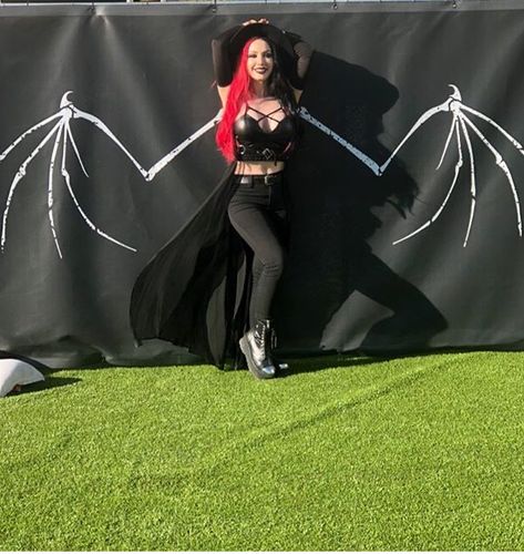 Ash Costello, Ashley Costello, Lzzy Hale, Fairy Wings, New Years Day, Gothic Girls, Dark Beauty, Gothic Art, Girl Crush