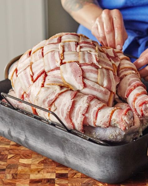 Bacon Wrapped Turkey, Bacon Lattice, Turkey Bacon Wrap, Turkey Wraps, The Cookie Rookie, Cookie Rookie, Easy Bacon, Turkey Recipes Thanksgiving, Turkey Recipe