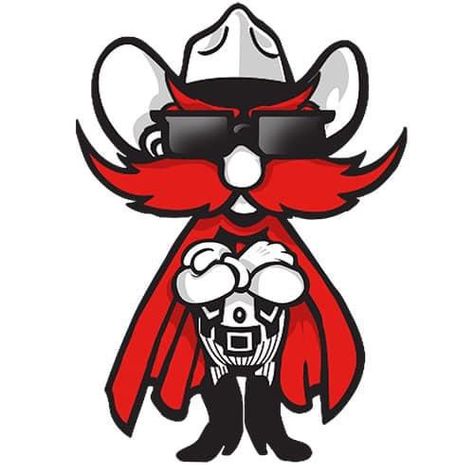 Texas Tech Mascot, Good Morning Gif Funny, Texas Tech Logo, College Diy, Tech Logo, Wood Wall Art Diy, Texas Tech Red Raiders, Red Raiders, Best University