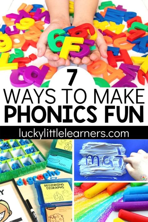 There are so many ways to make phonics fun  for your first and second grade students! Keeping activities interactive and focused on learning and growing will help your students have fun while learning how to read through phonics. Try a few of these phonics activities out in your own classroom. Making Phonics Fun, Diy First Grade Learning Games, Brainspring Phonics First, Active Phonics Activities, Active Phonics Games, Phonics Activities Grade 2, Fun Phonemic Awareness Activities, Second Grade Phonics Centers, Grade 1 Phonics Activities