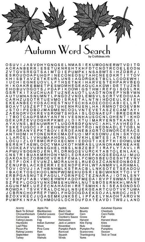 Autumn Word Search Printable Valentines Day Games For Adults, Autumn Word Search, Valentines Day Games, Word Search Free Printable, Fall Word Search, Word Search Puzzles Printables, Free Printable Word Searches, Free Word Search, Free Printable Puzzles