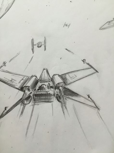 Star Wars Art Reference, Star Wars Spaceships Drawing, Star Wars Illustration Art, Star Wars Art Sketch, X Wing Drawing Star Wars, Star Wars Things To Draw, Lego Star Wars Drawing, Star Wars Drawings Easy Step By Step, Star Wars Art Ideas