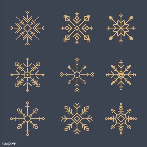 Christmas Draw, Snow Flake Christmas, Xmas Party Invitations, Christmas Illustration Design, Snowflake Images, Snowflakes Drawing, Art Notes, Christmas Tattoo, Christmas Illustrations