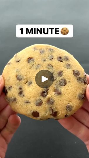 Yummy Easy Snacks, Microwave Chocolate Chip Cookie, Sweet Snacks Easy, Brown Sugar Milk, Fast Desserts, Easy Chocolate Chip Cookies, Perfect Chocolate Chip Cookies, Easy Baking Recipes Desserts, Easy Snack Recipes