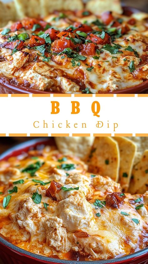 BBQ Chicken Dip Meals With Bbq Sauce, Rotisserie Chicken Dip Recipes, Can Chicken Dip Recipes Easy, Warm Chicken Dip, Rotisserie Chicken Dip, Bbq Chicken Dip Recipe, Leftover Bbq Chicken Recipes, Bbq Chicken Dip, Buffalo Chicken Dip Crock Pot