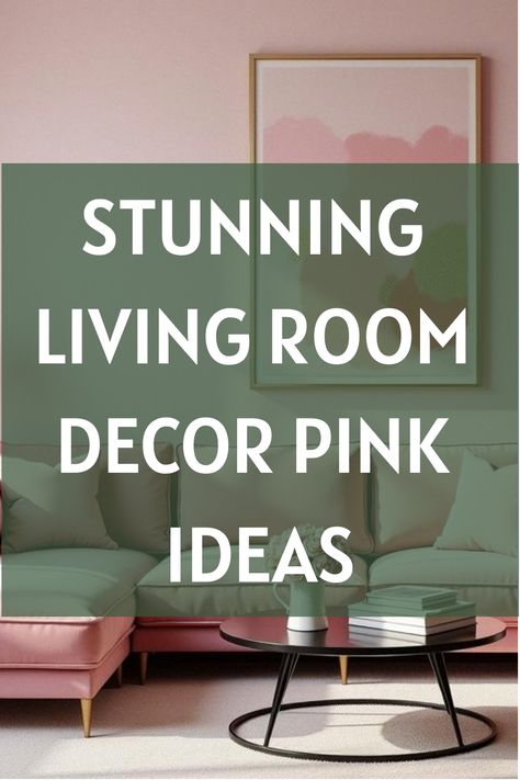 Stunning Living Room Decor Pink Ideas Pink Walls Living Room Interior Design, Pink Accent Wall Ideas, Blush Pink Living Room Ideas, Pale Pink Living Room, Dusty Pink Sofa, Pink Chairs Living Room, Pink Living Room Decor Ideas, Pink Living Room Walls, Living Room Decor Pink