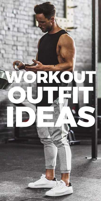 5 Gym Outfits That'll Inspire You To WORKOUT Right Now Men’s Outfits Workout, Men Gym Fits, Men’s Gym Wear Outfits, Gym Outfit For Men, Gym Outfit Men Fitness, Gym Outfit Men Style, Gym Fashion Men's, Men Gym Outfit, Mens Gym Outfits