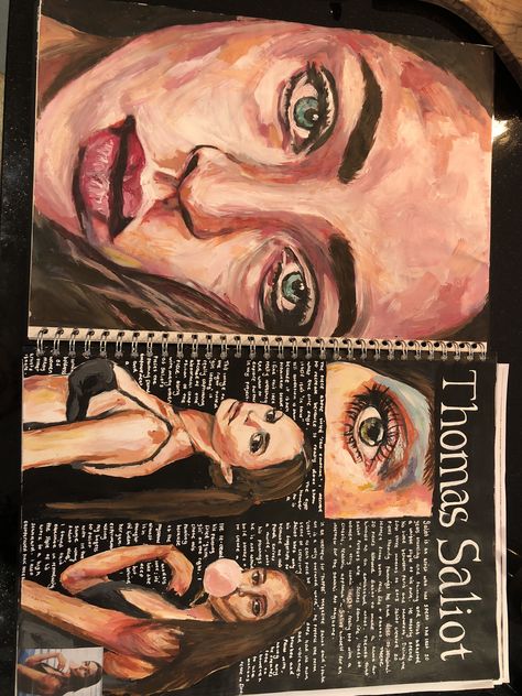 Latifa.x Portraiture A Level Art, Igcse Artist Study, Artist Studies Gcse, A Level Portraiture, Portraiture Artists Gcse Art, Artist Study A Level, Artist Journal Sketchbooks, Artist Study Gcse Sketchbook Ideas, Sketchbook Inspiration Aesthetic Easy