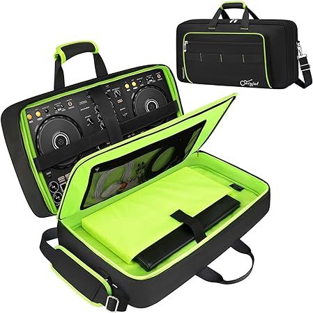 Only Perfectly Fit for DDJ-FLX4/ 400/DDJ REV1: The compartment for the DJ controller measures 21.5" x 11.8" x 2.5", and the other side measures 21.5" x 11.8" x 2" inches. This DJ controller case is specifically designed for Pioneer DDJ FLX4 / DDJ 400/ DDJ REV1. (Only fit perfectly for DDJ-FLX4/ 400/DDJ REV1, for other controllers, please check your size before buying.) A good choice for DJs, beginners, music editors, producers, and gig workers. Ddj Flx4, Ddj 400, Pioneer Ddj, Security Belt, Dj Controller, Carrying Case, Carry On, Belts, Headphones