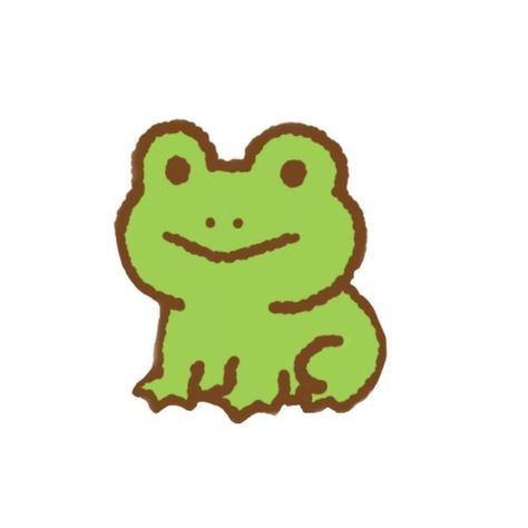 Tiny Frog Drawing, Cute Frog Doodles, Froggy Aesthetic, Most Beautiful Tattoos, Frog Cartoon, Dibujo Simple, 달력 디자인, Cartoon Frog, Frog Illustration