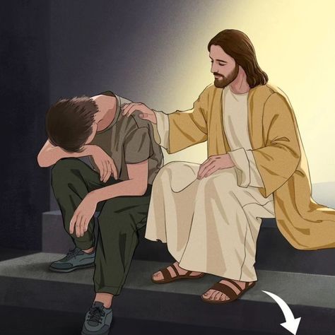 Jesus Love Images, Jesus Christ Illustration, Jesus Cartoon, Worship Jesus, Jesus Prints, Jesus Artwork, Saint Luke, Easter Quotes, Jesus Christ Artwork