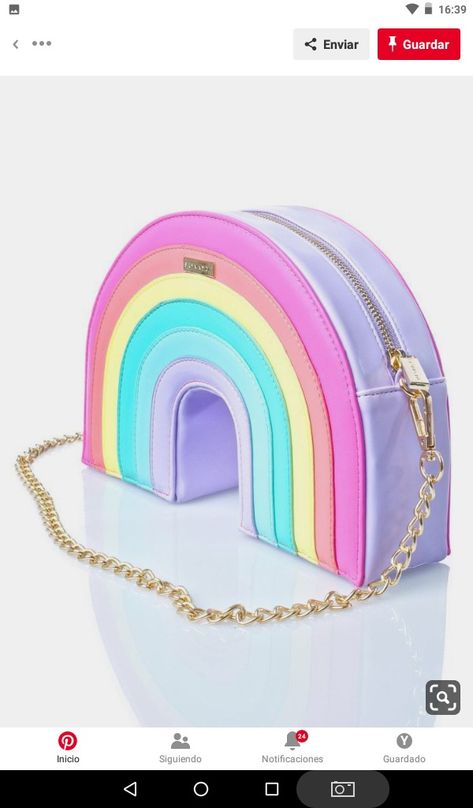 Crossbody Purse Outfit, Kawaii Y2k, Kawaii Fairy, Classy Purses, Spring Purses, Purse Outfit, Cute Cross, Trendy Purses, Rainbow Bag