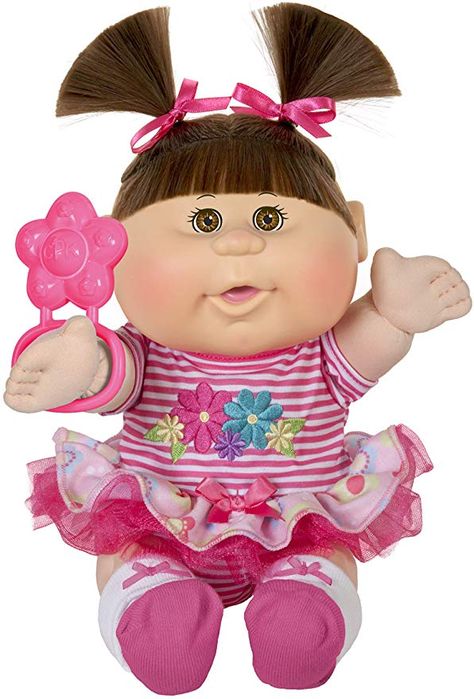 Amazon.com: Cabbage Patch Kids 12.5" Playtime Brunette Baby Ruffle Skirt: Toys & Games Cabbage Patch Babies, Kids Dolls, Cabbage Patch Kids Dolls, Barbie Stuff, Cabbage Patch Dolls, Baby Alive, Cabbage Patch Kids, Doll Play, Cabbage Patch