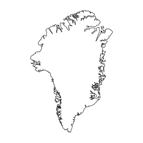 Detailed vector map of Greenland Greenland Map, Create Worksheets, Map Outline, Vector Map, Map Vector, Forest Animals, Line Drawing, Vector Art, Tattoo Ideas