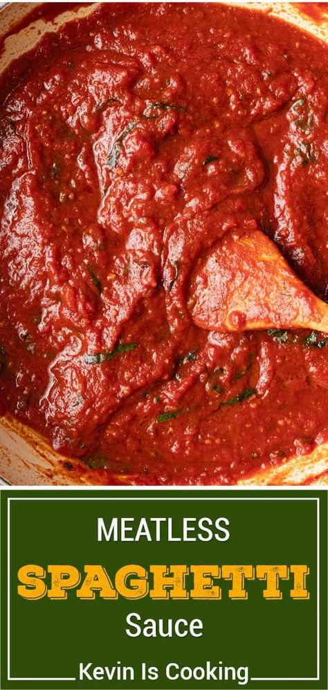 Meatless Pasta Sauce Recipes, Spaghetti Sauce From Crushed Tomatoes, Spaghetti Sauce With Crushed Tomatoes, Marinara Spaghetti Sauce, Pasta Sauce With Crushed Tomatoes, Meatless Pasta Sauce, Spaghetti Sauce With Tomato Sauce, Meatless Spaghetti Sauce Recipe, Spagetti Sauce Recipe