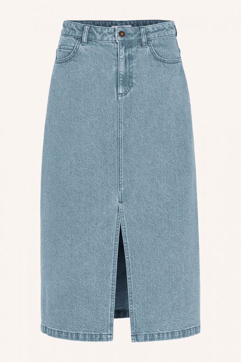 Fitted Maxi Skirt, Spencer Jacket, Chique Outfit, Denim Skirt Outfits, Vintage Pullover, Maxi Rok, Vintage Pullovers, Effortlessly Chic Outfits, Skirt Denim