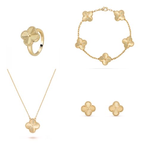 Vca Guilloche, Van Cleef Set, Vca Necklace, Gold Van Cleef, خواتم خطوبة, Stone Jewelry Necklace, Gold Vans, Van Cleef And Arpels Jewelry, Expensive Jewelry Luxury