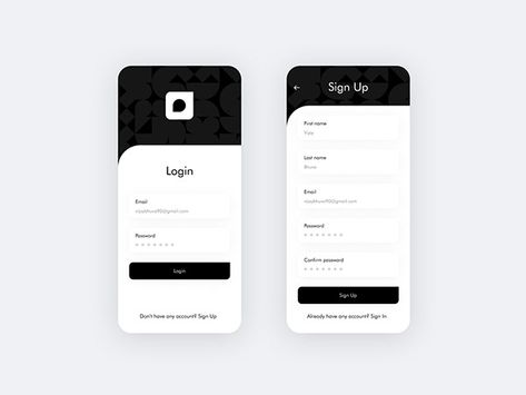 Sign up / Login UI on Behance Sign In App Design, App Sign In Page, App Sign Up Design, Login Ux Design, Login Sign Up Ui Design, Login Page Design Mobile, Login Screen Mobile Ui, App Login Design, Login Form Ui Design